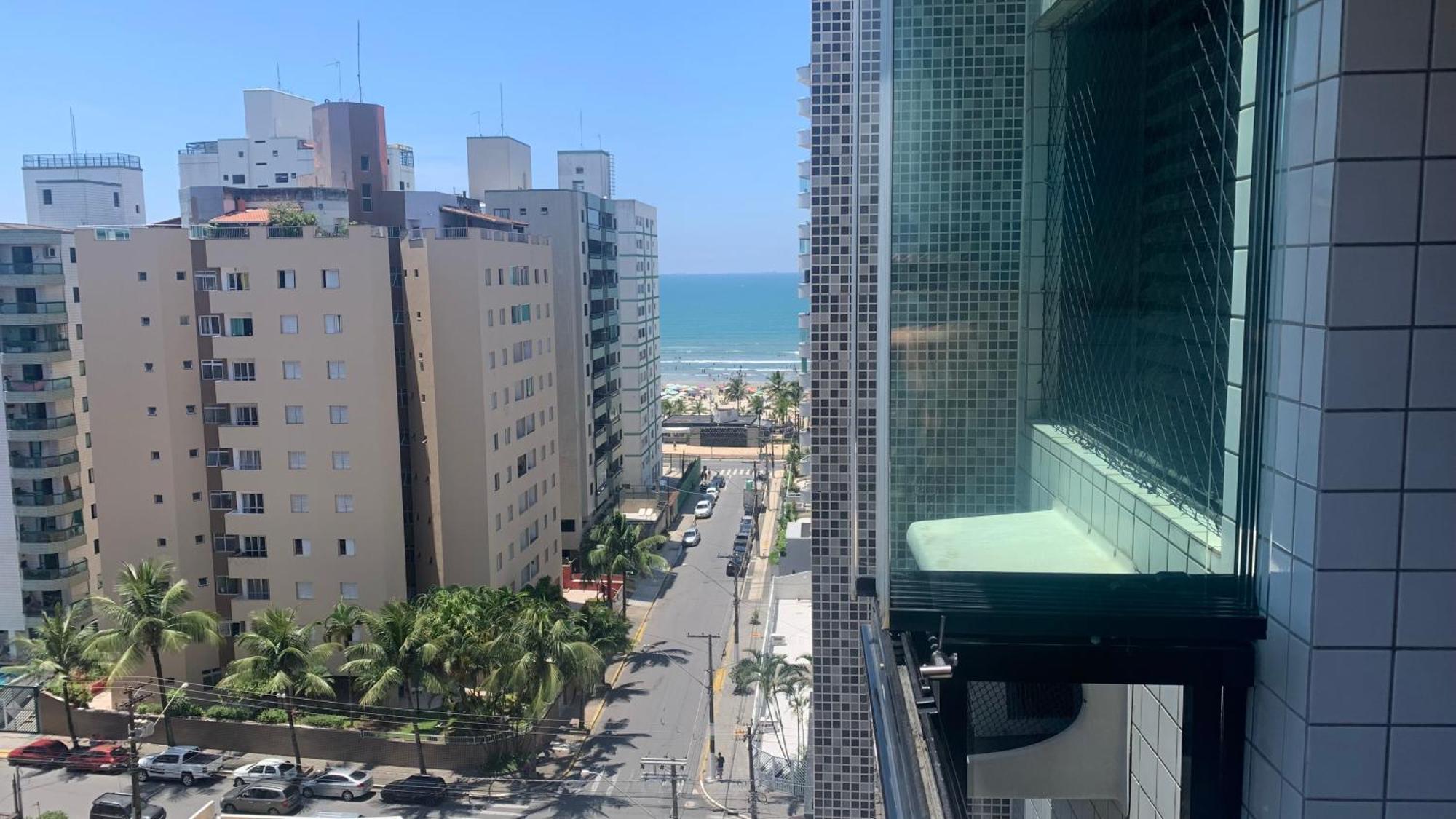 Grande Gorja Premium - 200m Da Praia, Garagem, Wi-fi, Ar Condicionado, Office E Varanda * Praia Grande (Santos)